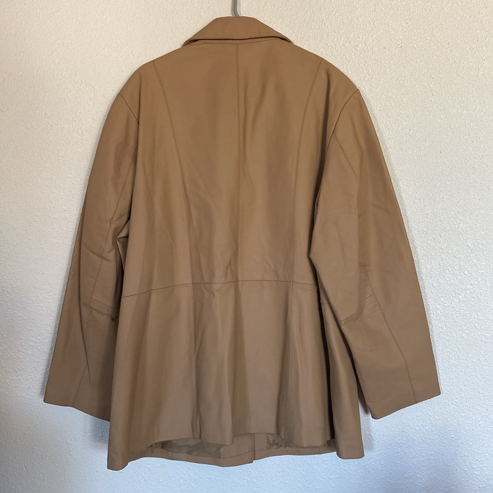 🖤Y2K structured LEATHER‎ coat - Picture 8 of 8
